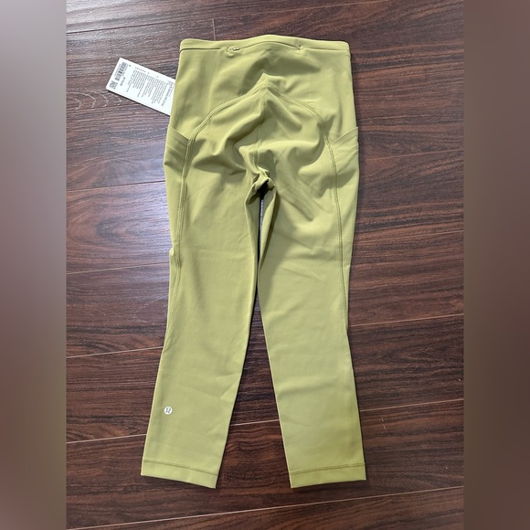 NWT Lululemon Swift Speed High Rise Crop 21” Bronze Green - Picture 2 of 5